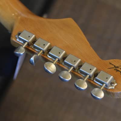 Unplayed! 2021 Fender Custom Shop Stratocaster HST Electric Guitar Aged Sherwood Metallic Relic + COA OHSC image 22