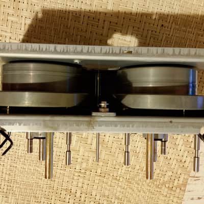 TEAC X 7/10/1000 Reel to Reel Series Capstan/Head chassis with flywheels image 6