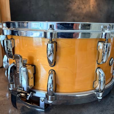 Pearl B-5314D Masters maple custom snare 14x6.5” 1996 - #Natural maple image 6