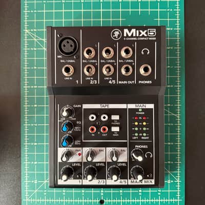 Mackie Mix5 5-Channel Compact Mixer 2015 - Present - Black image 8