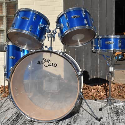 Vintage Apollo MIJ Drum Set in Blue - 12, 13, 16, 22, 14sn image 1