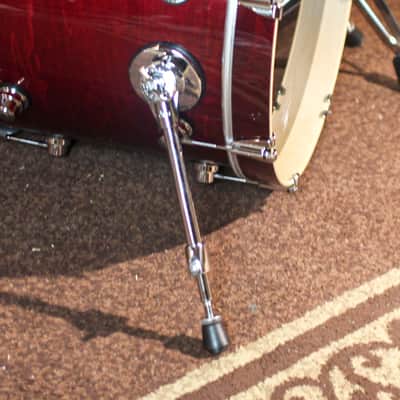 DW Performance Cherry Stain Lacquer Bop Drum Set - 14x18, 8x12, 14x14 image 3