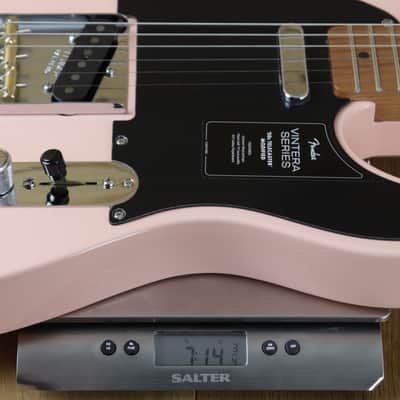 Fender Limited Vintera 50 Tele Modified Roasted Maple Neck Shell Pink MX21195841 image 6