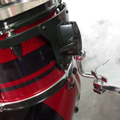 Gretsch 3 piece Catalina club red sparkle drum kit set 2000 Red Sparkle image 6