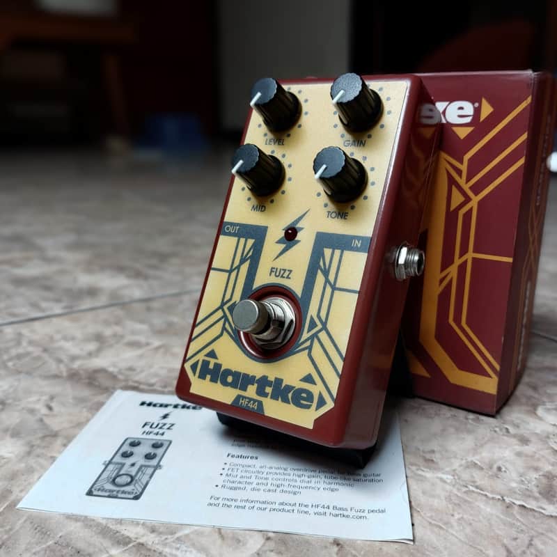 2010s Hartke HF44 Bass Fuzz Orange/Red
