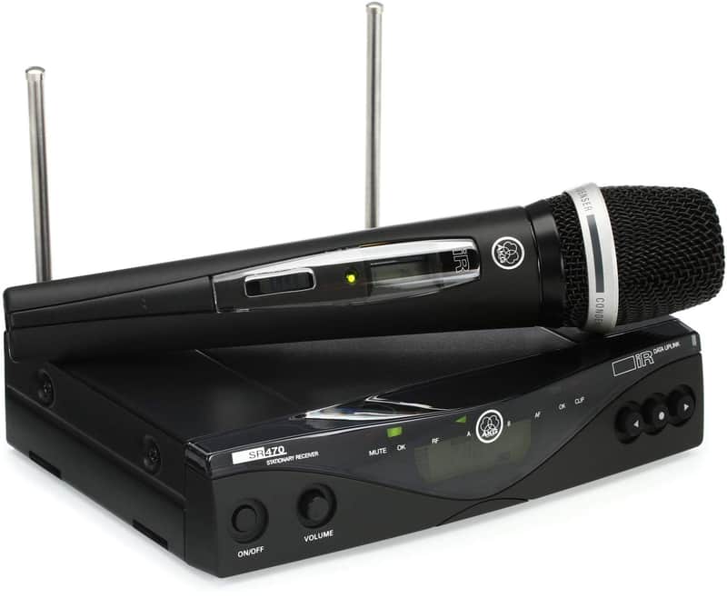 AKG WMS470 C5 Set Band-7 50mW Wireless Handheld Microphone System image 1