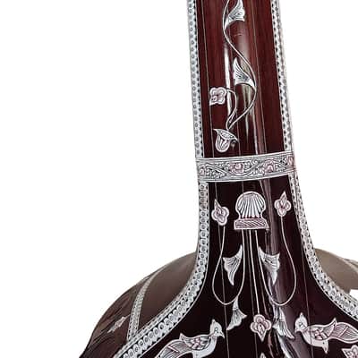 Shreeom Handicraft Female Tanpura Indian Brown Wood Tanpuri/Tanpura 4 String Musical Instruments Gift For For Professional Player and Beginners, Indian Tanpura image 3