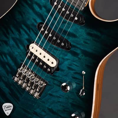 Suhr Standard Roasted - Trans Teal Burst #86135 image 12