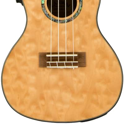 Lanikai QM-NACEC Quilted Maple Acoustic-Electric Concert Ukulele with Foam Case image 1