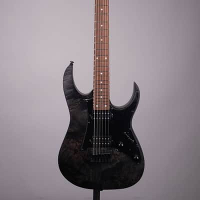 Ibanez RGR431PB RG Electric Guitar – Charcoal Gray Flat w/ Poplar Burl Top image 2