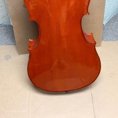 Yamaha VC5 4/4 Cello Outfit 2007 - Natural Poly Varnish (w/ Gig Bag) image 13