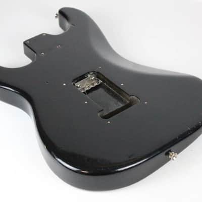 1989 Vintage Squier Fender Stratocaster Factory Black BODY Made in USA Strat 1980s image 12