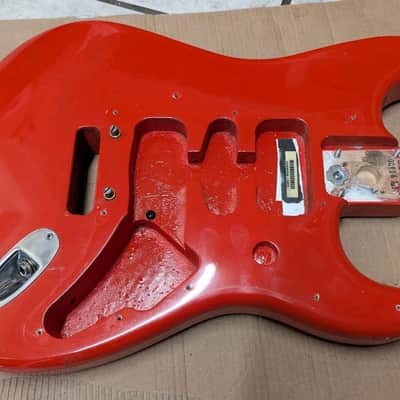 Fender USA Deluxe Stratocaster Guitar Body - refinished RED image 1