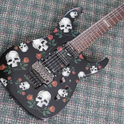 2008 ESP/LTD M-200SR Skull & Roses! w/ESP hardshell case image 2