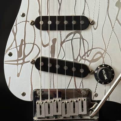 Fender American Standard Stratocaster with Rosewood Fretboard 1995 - Black W/ Custom Shop Pickguard And pickups image 7