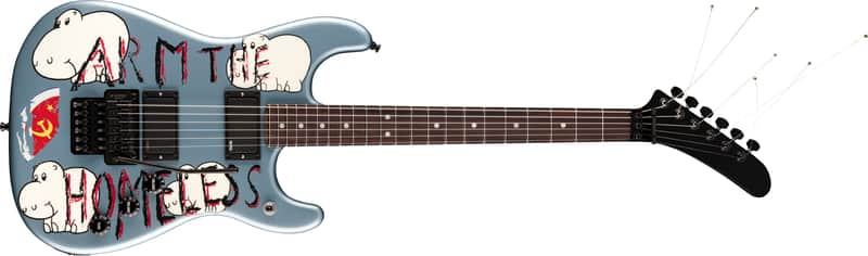 Fender Fender Presents: Tom Morello "Arm The Homeless" Rosewood FB Blue Ice Metallic with Case