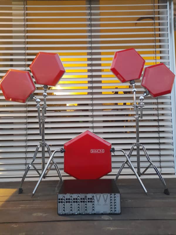 Simmons SDS-V complete set with stands, pads, cables. image 1