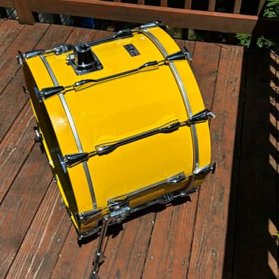 Vintage Yamaha BD-922RA 1983 22" x 14" Bass Drum in Mellow Yellow image 4