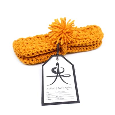 Jasmine stitch crochet dust cover for Korg Volca series modules - Gold image 3