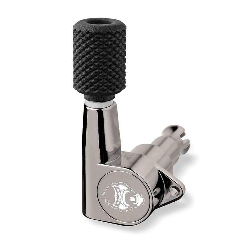 Guitar Monkey 5-String Set - Megalight Monkeygrip Bavarian Barrel Buttons - Bass Mechaniken Smoke Black Nickel image 1