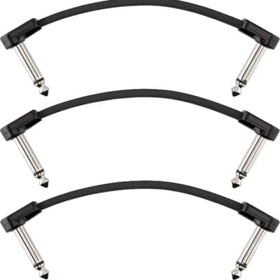 Fender Blockchain 4" Pedal Patch Cables, 3-Pack, Angle/Angle image 6