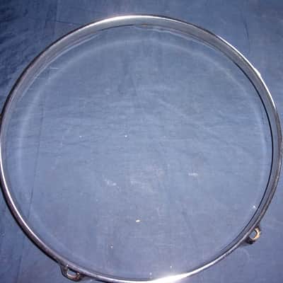 Rare NOS 12" Chrome 5 Lug Holes Rim Hoop Rack Tom / Top Snare Side New image 1