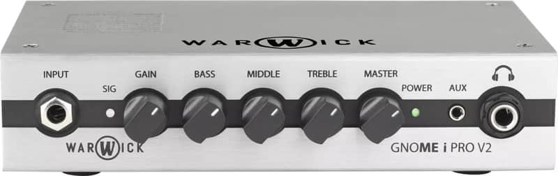 Warwick Gnome i Pro V2 Bass Amplifier Head, 300W, Silver image 1