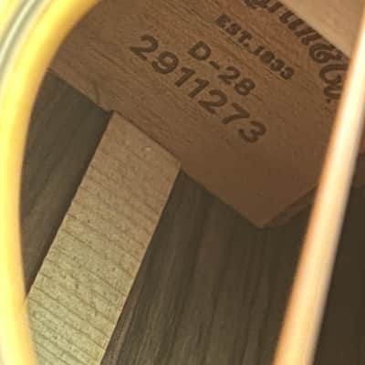 Martin D-28 Standard Series Acoustic Guitar 2024/2025 Refresh Gloss Finish #2876 image 2