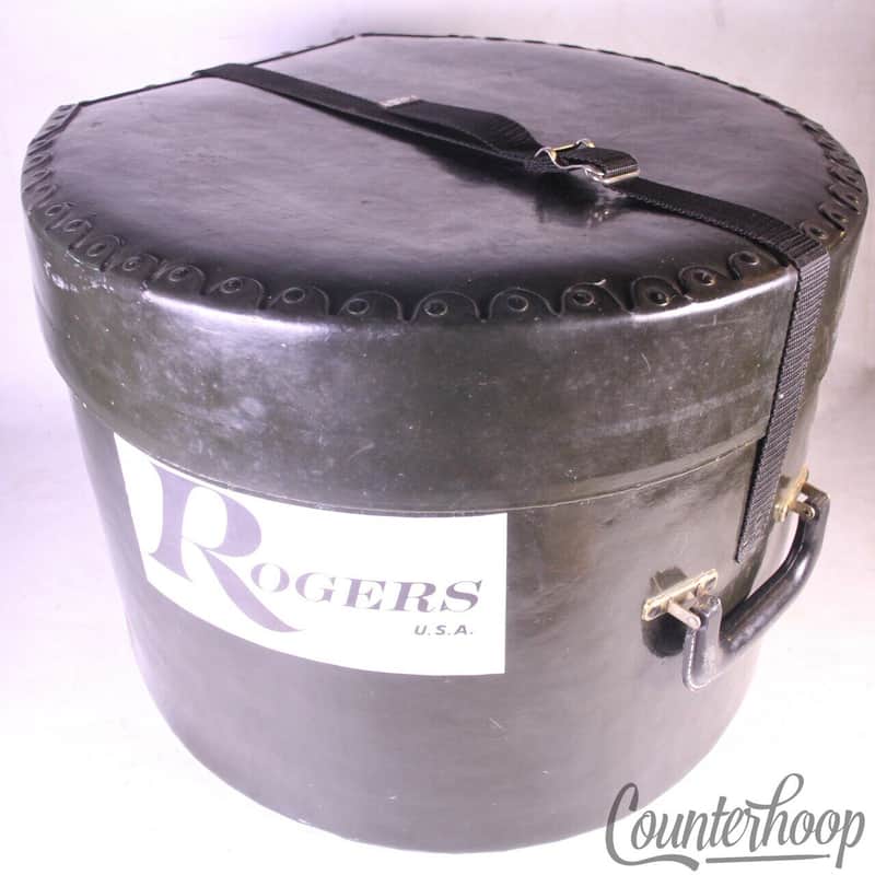 *Rogers 9x13"Fibre Rack Tom Drum Case 17.5x12.5+3+Straps+Handle Hard Shell Fiber image 1