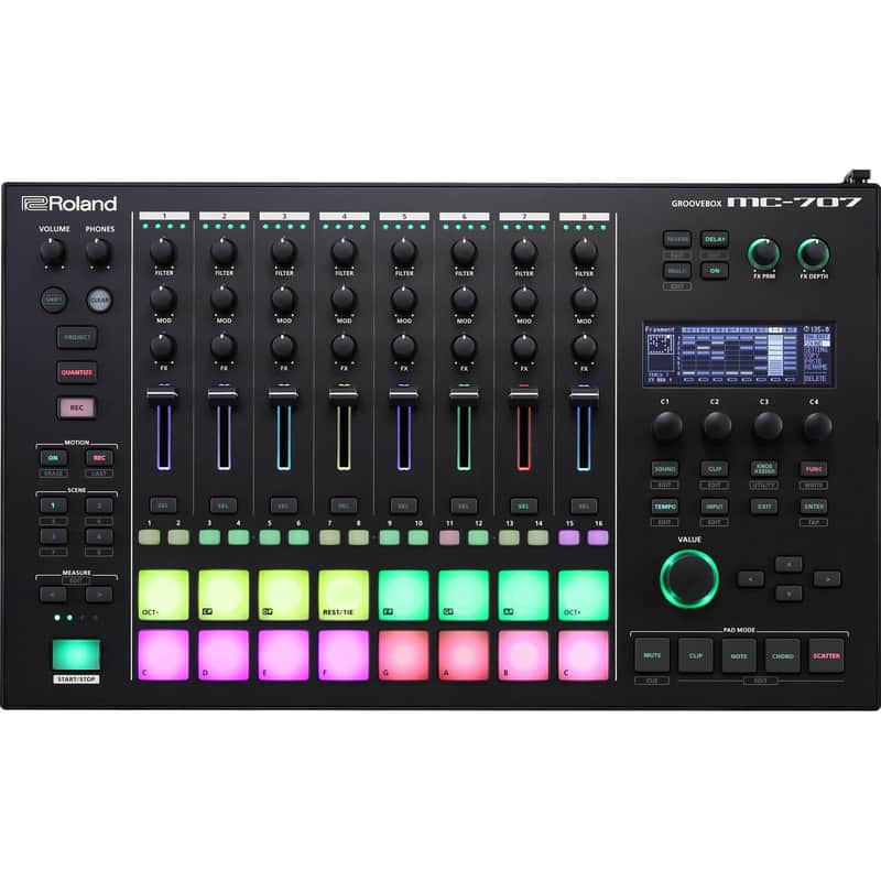 Roland MC-707 Groovebox Standalone 8-Track Production Powerhouse for Beatmaking, Live Performance image 1