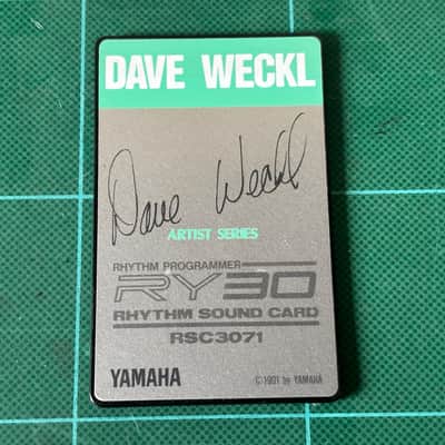 YAMAHA RHYTHM SOUND CARD RSC3071 DAVE WECKL RY30