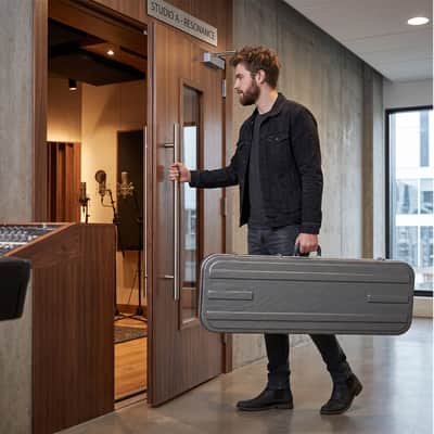 🎸ABS Extra Sturdy Hard Case for Electric Guitar (Fender Telecaster & Stratocaster, Gibson Les Paul & SG, Ibanez) with a Plush interior!🎸 image 9