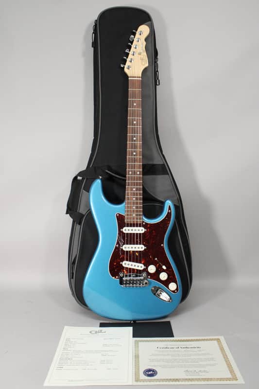 2022 G&L Fullerton Deluxe Legacy USA Lake Placid Blue Metallic w/ Gig Bag image 1