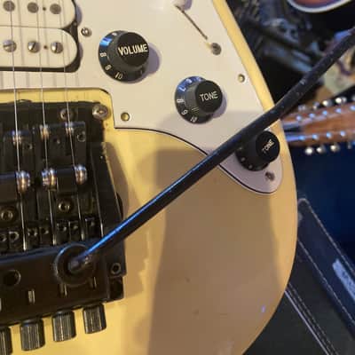 Charvel Model 3A MODDED Washburn Wonderbar , Vintage Duncan JB Double White MIJ c. 1987 - Faded Pearl White Sparkle image 12