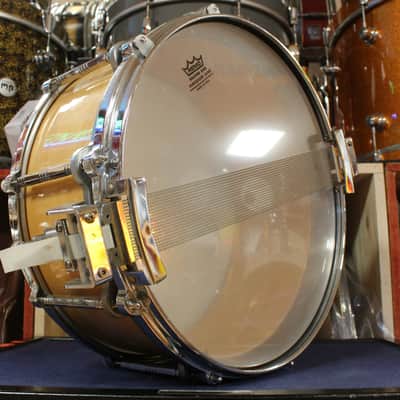 2000s Pearl 6.5x14 Free Floating Snare Drum in Natural Maple image 5