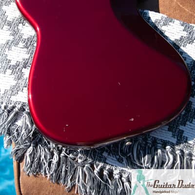 2005 Fender PB-62 Precision Bass Reissue MIJ - Old Candy Red - Pro Set Up w Perfect Frets/Action/Intonation! image 14