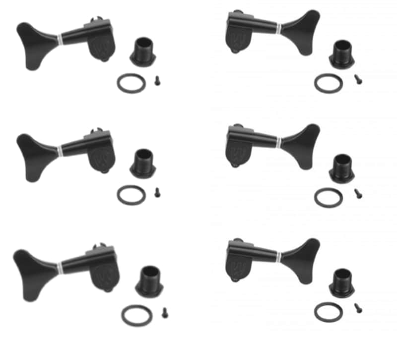 Warwick Bass Guitar Tuning Key - Black - Set of (6) - Black image 1