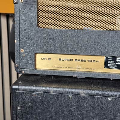 Marshall JMP MKII Super Bass 100W Vintage 1970s Valve Amp Marshall Serviced image 7