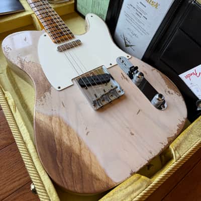 2025 Fender Custom Shop '57 Telecaster Super Heavy Relic LR25 Limited Edition - Aged Dirty White Blonde image 1