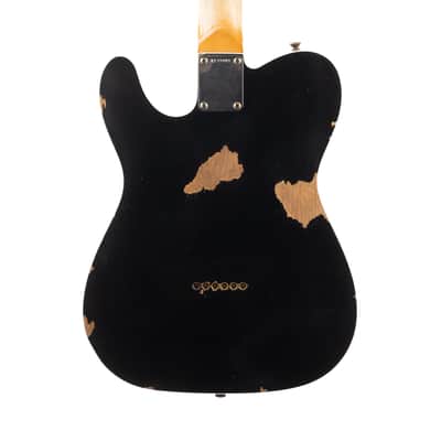 Used Fender Custom Shop 1963 Telecaster Relic Masterbuilt David Brown - Black image 3