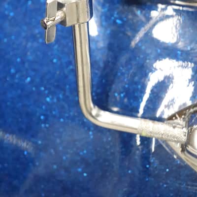 Stetson Japanese 3pc Drum Kit Set Blue Sparkle Vintage 1960's 20/14/12" image 6