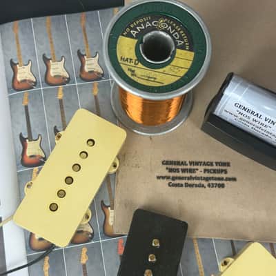 GVT®️ “ NOS Wire “ Handwound Pickup set for Jazzmaster ®️ “ Original 1955 Anaconda Heavy formvar magnet wire “ Semie Moseley . image 12
