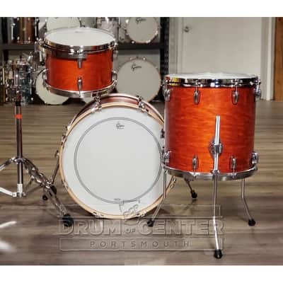 Gretsch Brooklyn 3pc Drum Set Satin Burnt Orange image 3