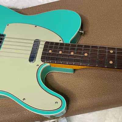 NEW! Fender Custom Shop Flamethrower Telecaster Custom - NOS - Modern Specs - Texas Special Pick-Ups - AAAA Flamed Neck -Seafoam Green - Authorized Dealer - 8lbs - G07232 image 2