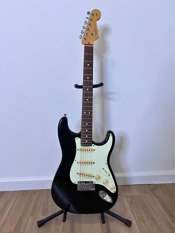 rare 2008 FENDER American Standard Strat Charcoal Frost Metallic image 1