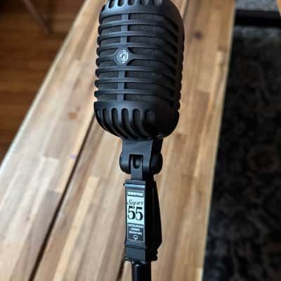 Shure Limited Edition Super 55-BLK Pitch Black Deluxe "Elvis" Mic 2017 - Matte Black image 1