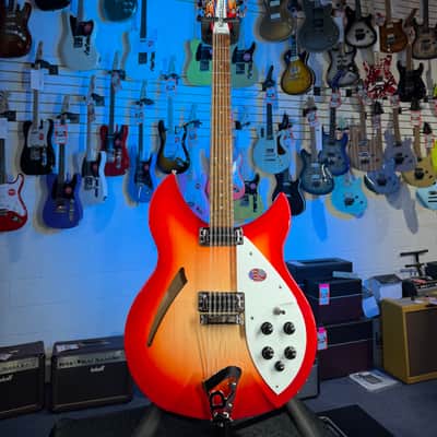 Rickenbacker 330/12 Fireglo Semi-Hollow Electric Guitar, with Ric Case, 706 image 4