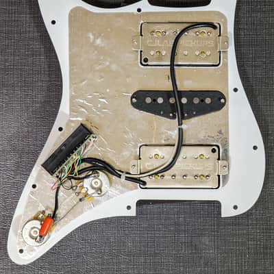 CJLab Pickups - Prewired Hum-Single-Hum (HSH) Pickguard Set with 10-Way Free-Way Switch image 2