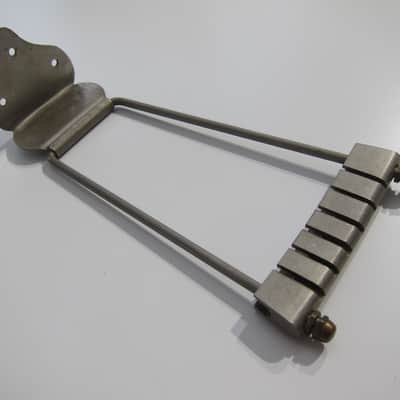 Gibson Epiphone National & Others Acoustic Archtop Guitar Tailpiece Authentic Vintage Part Made in Germany Circa-1940s-1960s-Nickel Silver image 4
