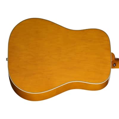 Epiphone Dove Studio Left-Handed Acoustic-Electric Guitar w/ Gig Bag - Antique Natural image 7